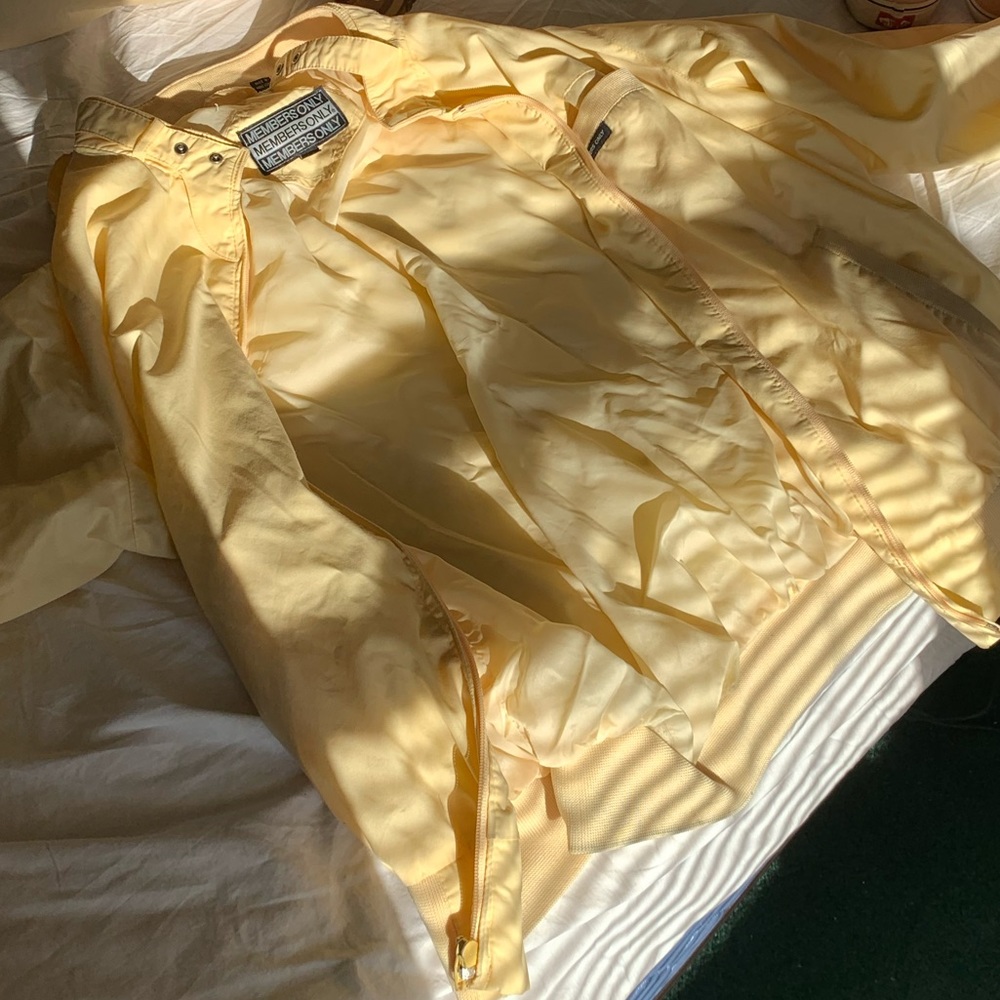 yellow members only jacket